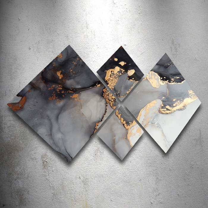 Wallity Conjunto de 4 Cuadros Decorativos de MDF Multicolor
